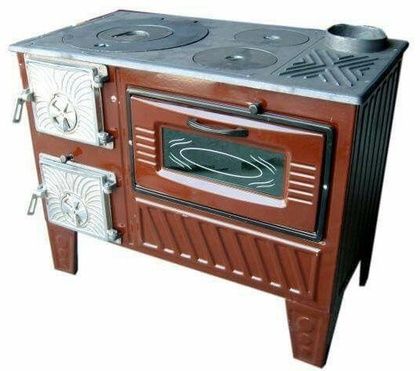 Отопительно-варочная печь МастерПечь ПВ-03 с духовым шкафом, 7.5 кВт в Краснодаре