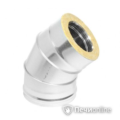 Колено 135° (45°) Теплов и Сухов Отвод Термо 45* ОТ-Р 430-0.5/оцинковка D150/210 в Краснодаре