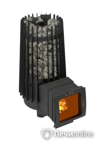Дровяная печь-каменка GrillD Cometa Vega 180 window long Max Pro в Краснодаре